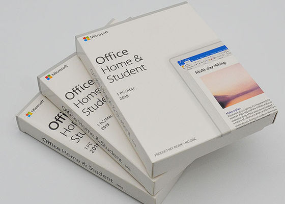 Maison de Microsoft Office et clé de permis de l'étudiant 2019 pour le PC/Mac